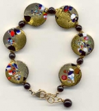 "Klimt" Coin Shaped Bracelet